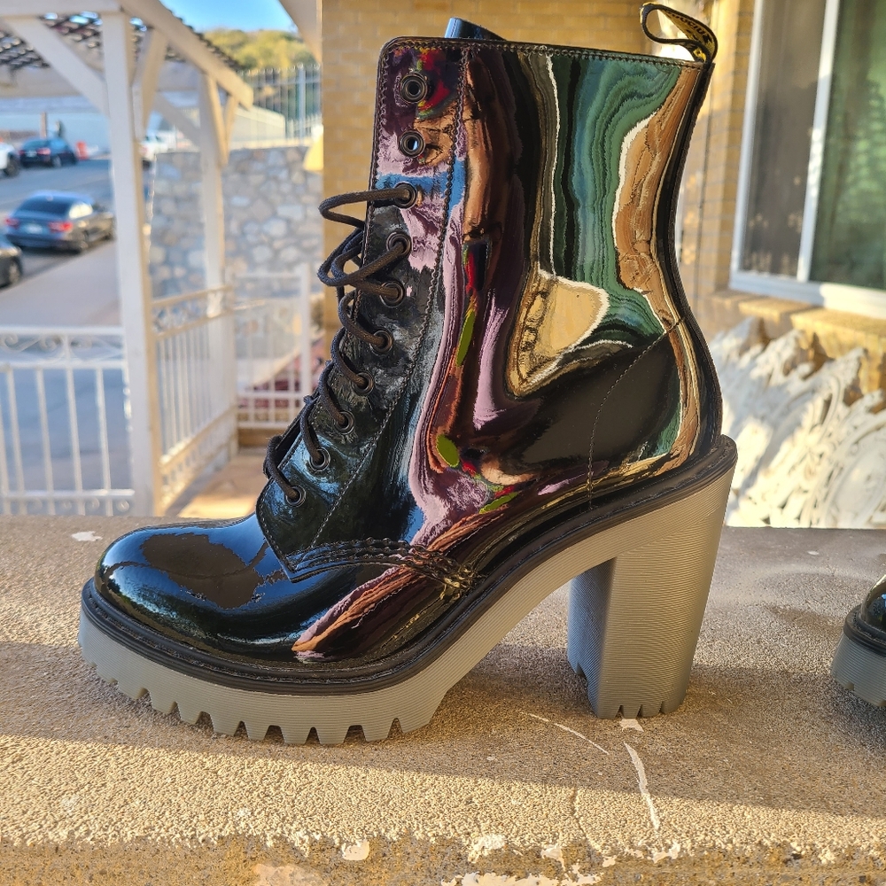 Doc Martens Kendra Boots Grey Size 10 Womens